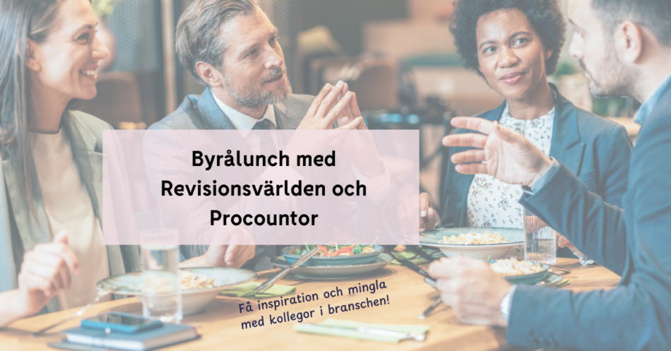 Byrålunch med Procountor och Revisionsvärlden